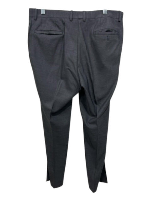 Gucci Size Est 50 Dark Gray Wool Solid Dress Men's Pants Dark Gray / Est 50