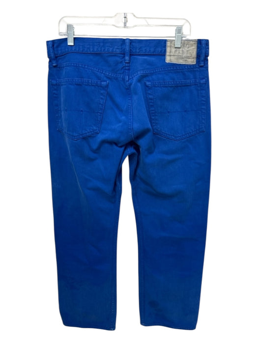 Polo Size 32 Blue Cotton Blend Solid Khakis Men's Pants Blue / 32