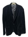 Club Monaco Navy Velour Solid Dinner Jacket Men's Blazer Navy / 44