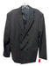 Theory Dark Gray Wool Blend Solid Double Breasted Men's Blazer Dark Gray / 44