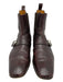 Gucci Shoe Size 11 Dark Brown Leather Solid Strap Boot Men's Shoes Dark Brown / 11