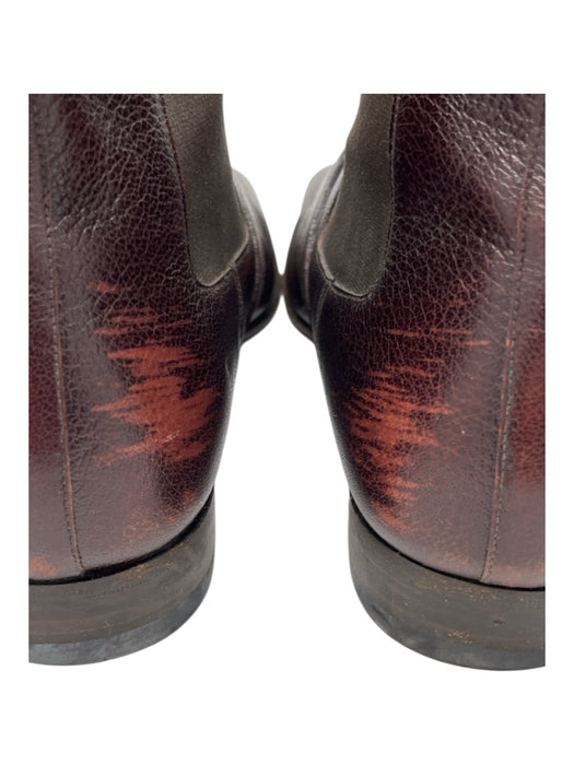 Gucci Shoe Size 11 Dark Brown Leather Solid Strap Boot Men's Shoes Dark Brown / 11