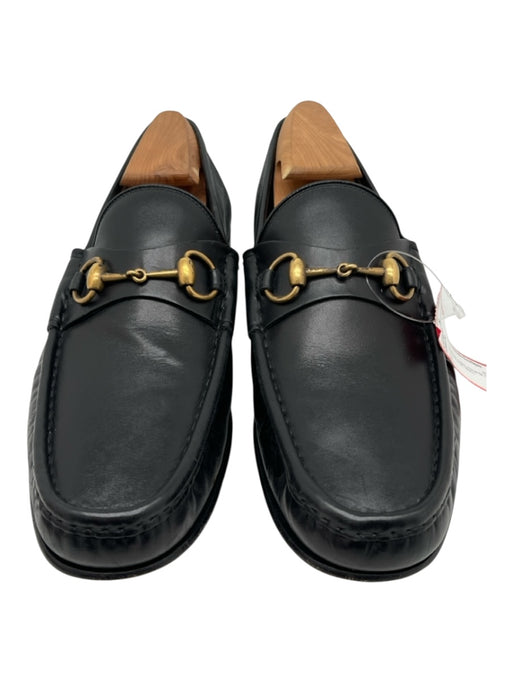 Gucci Shoe Size 10 Black Leather Solid Horse Bit Dress Men's Shoes Black / 10