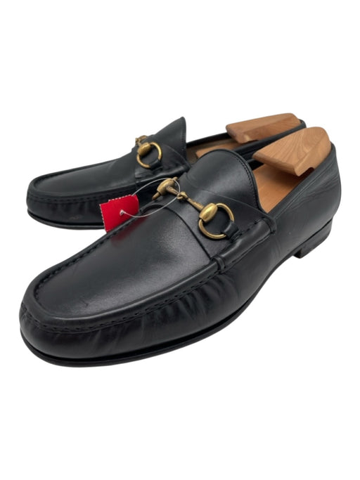 Gucci Shoe Size 10 Black Leather Solid Horse Bit Dress Men's Shoes Black / 10