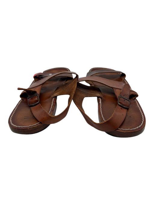 Neiman Marcus Shoe Size 11 AS IS Brown Leather Solid Sandal Men's Shoes Brown / 11
