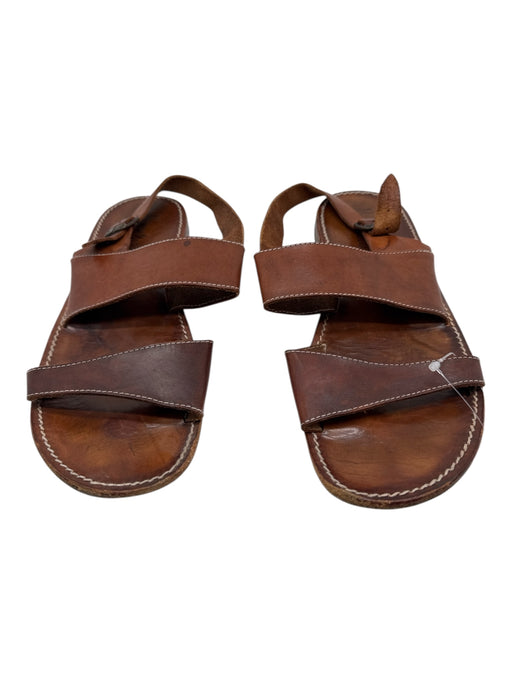 Neiman Marcus Shoe Size 11 AS IS Brown Leather Solid Sandal Men's Shoes Brown / 11