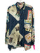 Paul Smith Size Est L Blue & Multi Cotton Abstract Men's Long Sleeve Shirt Blue & Multi / Est L