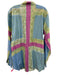 Etro Size XXL Blue & Pink Cotton Paisley Abstract Button up Long Sleeve Shirt Blue & Pink / XXL
