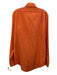 Sid Mashburn Size M Orange Cotton Blend Solid Button Up Men's Long Sleeve Shirt Orange / M