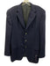Zegna Natural Wool Blend Solid 3 button Men's Blazer Natural / 52L