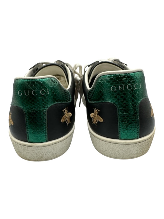 Gucci Shoe Size 10 Black Leather Bees Sneaker Men's Shoes Black / 10