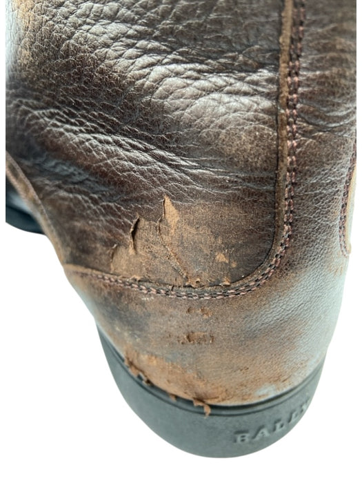 Bally Shoe Size 11 AS IS Brown Leather Solid Boot Men's Shoes Brown / 11
