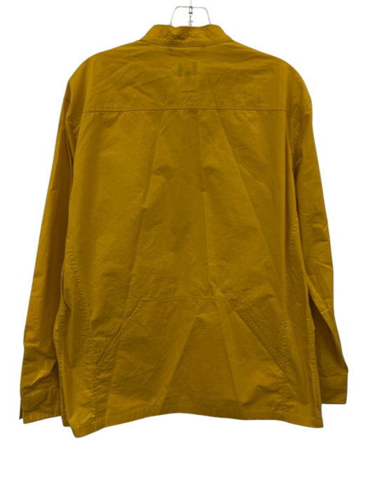Sid Mashburn Size L Yellow Cotton Front Pockets Button Down Men's Jacket Yellow / L