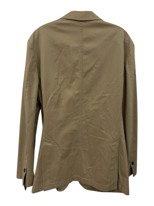 Club Monaco Beige Cotton Front Pockets 2 Button Men's Blazer Beige / L