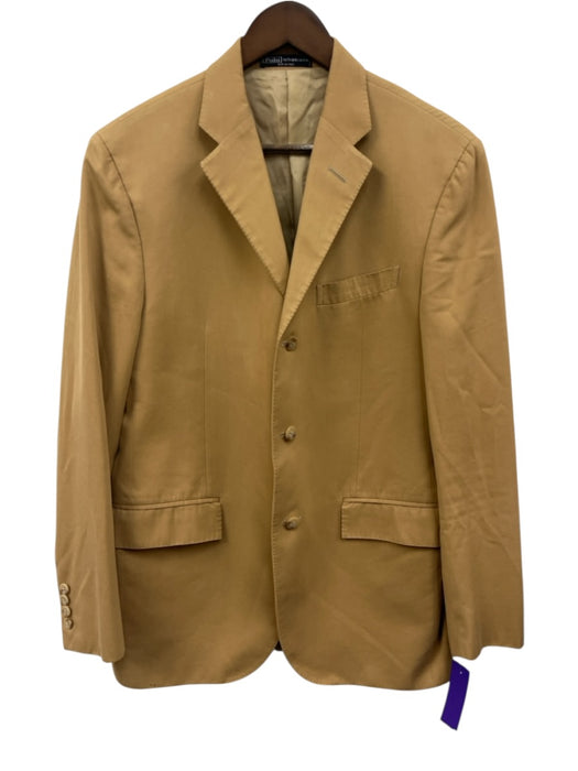 Polo Ralph Lauren Beige Cotton 3 button Men's Suit Beige / 40