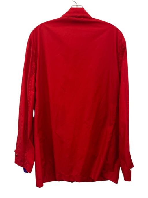 Geym Size L Red Nylon Zip Up Windbreaker Men's Jacket Red / L