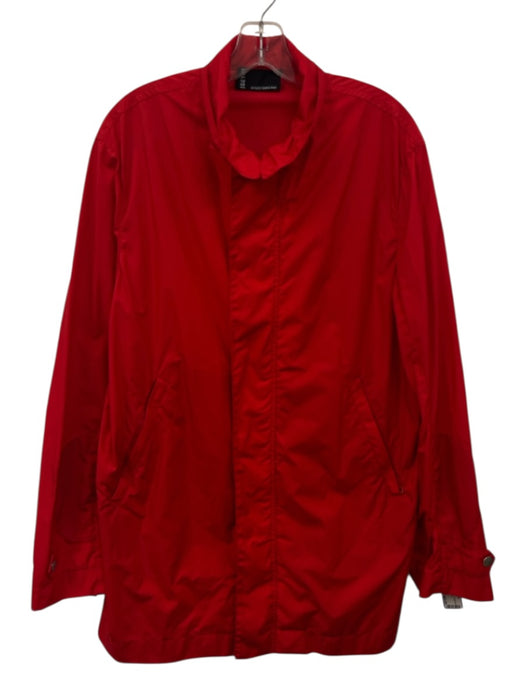 Geym Size L Red Nylon Zip Up Windbreaker Men's Jacket Red / L