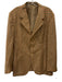 Romeo Gigli Beige & Multi Color Wool Gingham 3 button Men's Blazer Beige & Multi Color / 52