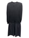 Valentino Size 10 Gray Wool & Cashmere Long Sleeve Fabric Block Crew Neck Dress Gray / 10