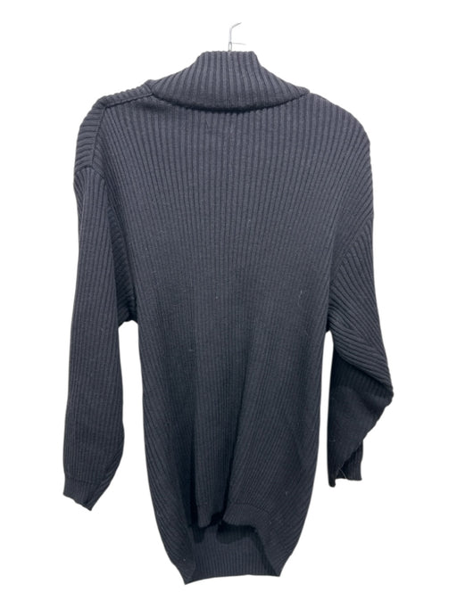 Gianfranco Ferre Size 40 Black Wool Long Sleeve Solid Open Back Knit Sweater Black / 40