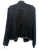 Alberto Makali Size 12 Black & White Cotton & Linen Crystal Detail Jacket Black & White / 12