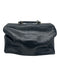 Fendi Black & Gold Leather Gold hardware Basket Weave Top Handle Logo Bag Black & Gold / Medium