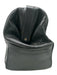 Fendi Black & Gold Leather Gold hardware Basket Weave Top Handle Logo Bag Black & Gold / Medium