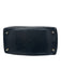 Fendi Black & Gold Leather Gold hardware Basket Weave Top Handle Logo Bag Black & Gold / Medium