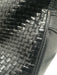 Fendi Black & Gold Leather Gold hardware Basket Weave Top Handle Logo Bag Black & Gold / Medium