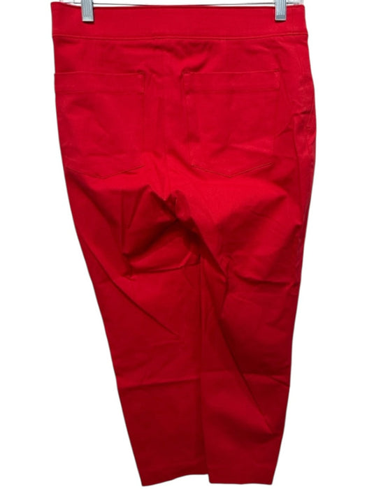 Spanx Size M Red Cotton & Rayon Elastic Waist Straight Leg Pants Red / M