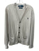 Polo Size M Gray Cotton Solid Cardigan Men's Sweater Gray / M