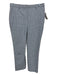 Theory Size 2 Blue, Tan & Black Viscose Blend Plaid zip & hook closure Pants Blue, Tan & Black / 2