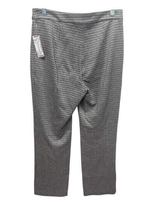 Theory Size 4 Brown, Black & Beige Viscose Blend Knit Houndstooth Mid Pants Brown, Black & Beige / 4