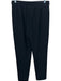 Theory Size 2 Black Triacetate Elastic Waist High Rise Ankle Slit Pants Black / 2