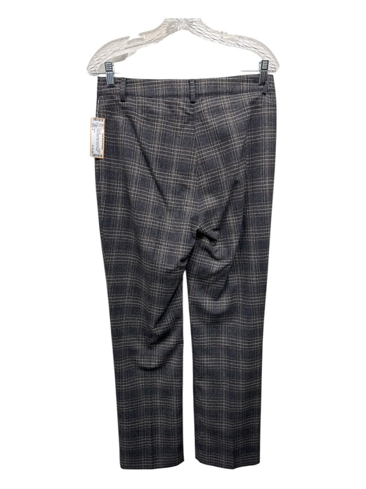 Theory Size 4 Brown, Gray & Black Wool Blend Plaid Double Breast Pant Set Brown, Gray & Black / 4