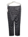 Theory Size 4 Brown, Gray & Black Wool Blend Plaid Double Breast Pant Set Brown, Gray & Black / 4