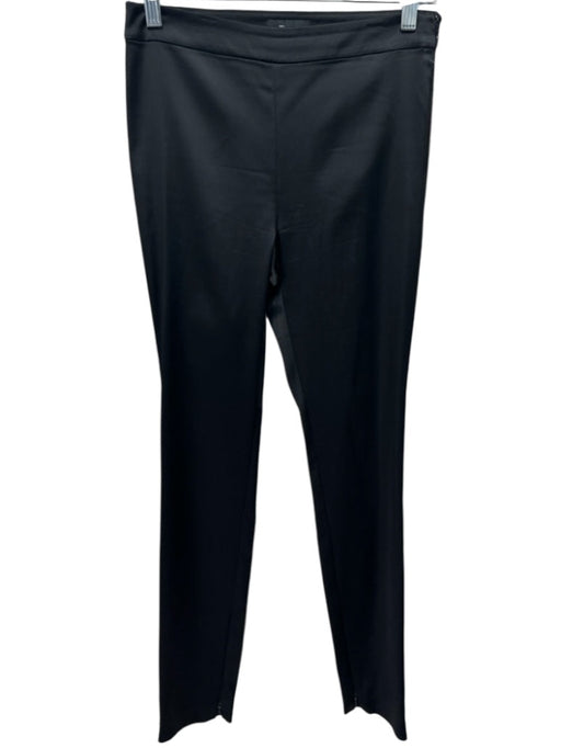 Theory Size 4 Black Acetate Satin Side Zip High Rise Skinny Pants Black / 4