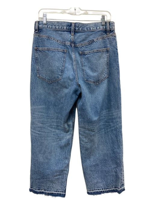 Theory Size 27 Light Med Wash Cotton Denim Zip & Button Whiskering Jeans Light Med Wash / 27