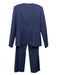 Elie Tahari Size 6 Navy Polyester Single Breasted Gold Button Detail Pant Set Navy / 6