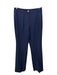 Elie Tahari Size 6 Navy Polyester Single Breasted Gold Button Detail Pant Set Navy / 6