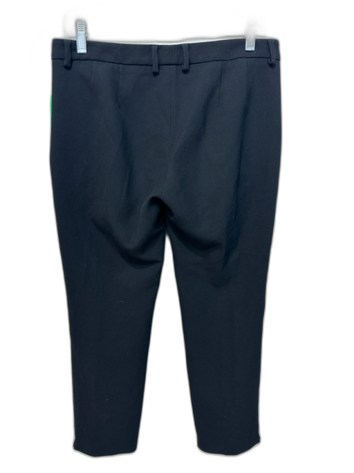 Versace Collection Size 42 Black Polyester Blend Mid Rise Gold Hardware Pants Black / 42