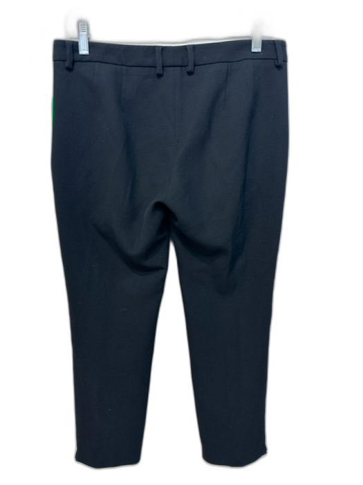 Versace Collection Size 42 Black Polyester Blend Mid Rise Gold Hardware Pants Black / 42