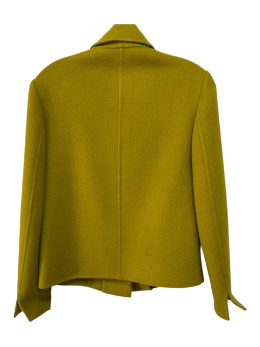 Carlisle Size 4 Split Pea Green Wool & Angora Toggle Clasp Patch Pocket Jacket Split Pea Green / 4