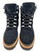 Marc Fisher Shoe Size 6 Black Suede Round Toe lace up silver hardware Booties Black / 6