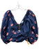 Scanlan Theodore Size 2 Navy Blue, Orange, Pink Polyester Blend Crop Top Navy Blue, Orange, Pink / 2