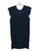 ALLSAINTS Size 2 Black Silk Keyhole Back Cap Sleeve Tunic Dress Black / 2