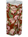 MNG Size S Brown, Pink, Green Linen & Viscose Knot Detail Floral Print Skirt Brown, Pink, Green / S