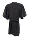 Rails Size Small Faded Black Cotton Denim Snap Button Short Balloon Sleeve Dress Faded Black / Small