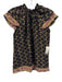 Perry Walker Size XS Black, Pink, Green Silk Blend Shirred Waist Maxi Skirt Set Black, Pink, Green / XS
