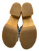Veronica Beard Shoe Size 7.5 Tan & blue Suede Upper Wood Sole Clog Sandals Tan & blue / 7.5
